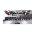 🇺🇸 American Mom License Plate – Raising Strong Americans | 1776–2026 Patriotic Car Tag - Aluminum License Plate (Made in USA)