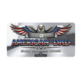 🇺🇸 American Dad License Plate – Built on Hard Work | 1776–2026 Patriotic Car Tag - Aluminum License Plate (Made in USA)
