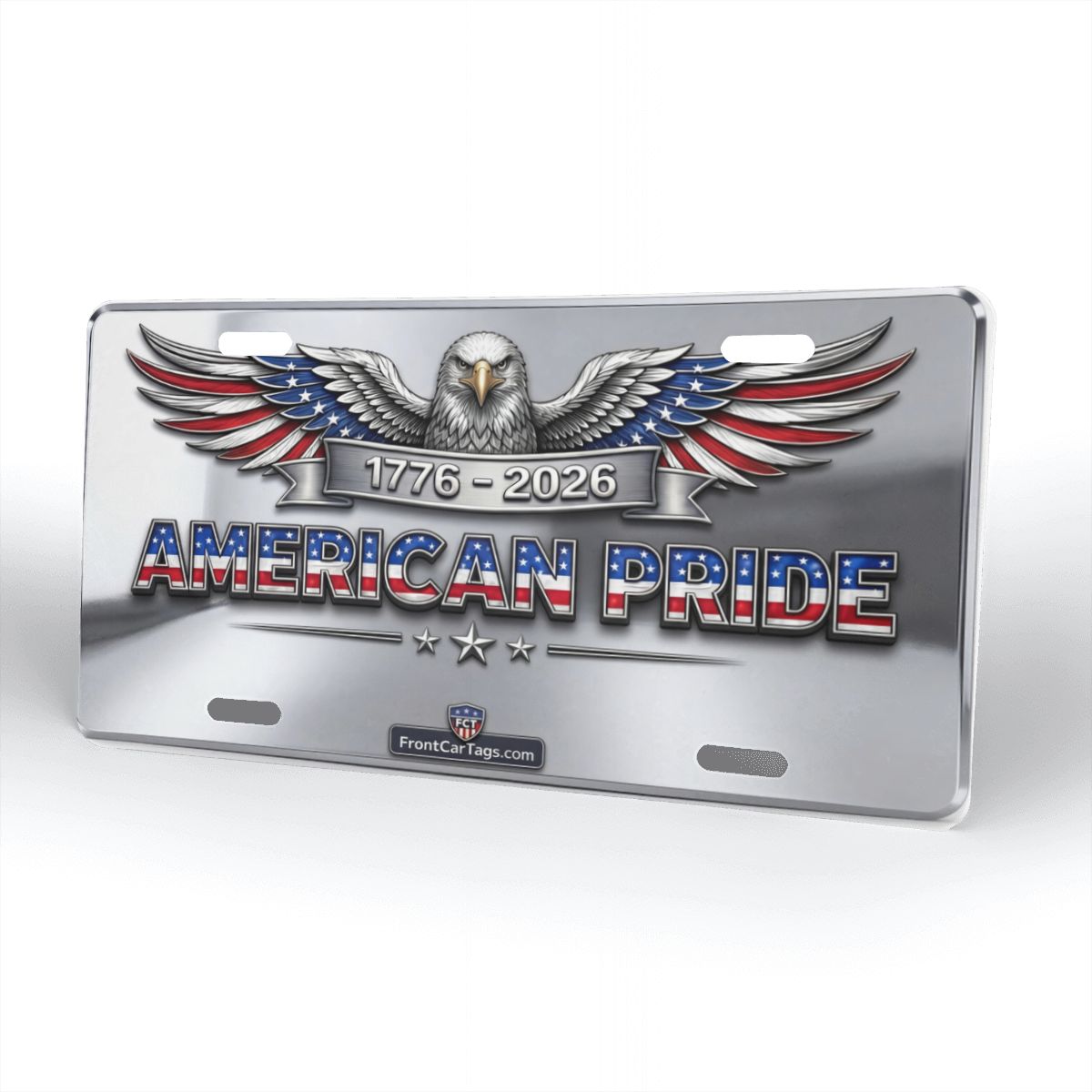 🇺🇸 American Pride 1776–2026 License Plate – Patriotic Eagle Car Tag - Aluminum License Plate (Made in USA)