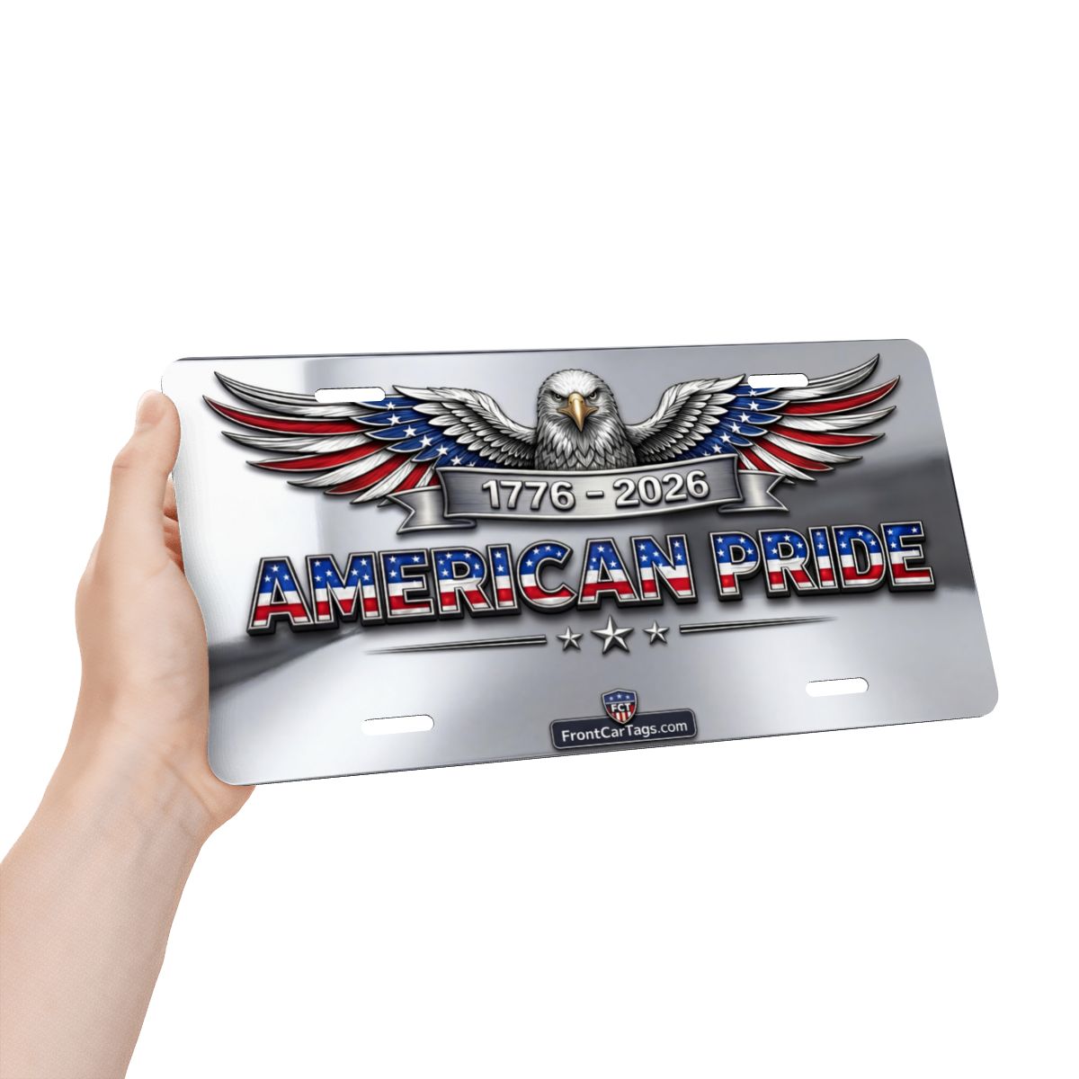 🇺🇸 American Pride 1776–2026 License Plate – Patriotic Eagle Car Tag - Aluminum License Plate (Made in USA)